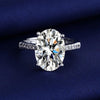 3CT 4-Prong Rectangle Oval Moissanite Ring - Rokshok
