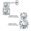 Moissanite Diamond Stud Earrings - Rokshok