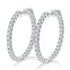 Moissanite Hoop Earrings - Rokshok