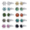 2 CT Classic Six Claw Colored Moissanite Stud Earrings - Rokshok