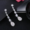 Long Waterdrop Moissanite Diamond Earrings - Rokshok