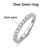 Sparkling Diamond Bridal Sets Moissanite Rings - Rokshok