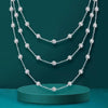 Round Bubble Moissanite Diamond Necklace - Rokshok