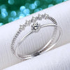 Two-piece Real Moissanite Ring Set - Rokshok