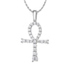 Moissanite Cross Pendant Necklace - Rokshok