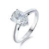 2CT Waterdrop Moissanite Solitaire Ring - Rokshok