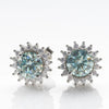 Coloured Moissanite Stud Earrings - Rokshok