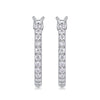 Moissanite Earring Plated 18k White Gold - Rokshok