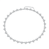4mm Princess Square Full Moissanite Necklace - Rokshok