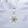 1-5 Carat Snowflake Pendant Moissanite Diamond Necklace - Rokshok