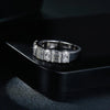Round Emerald Cut Moissanite Diamond Ring - Rokshok
