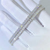 4x4mm Princess Cut Moissanite Tennis Bracelet - Rokshok