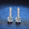 1ct D Color Moissanite Pendant Earrings - Rokshok