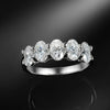 4*6mm 5-stone Oval Cut Moissanite Ring - Rokshok