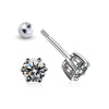 Moissanite 6 Claws Screw Stud Earrings - Rokshok