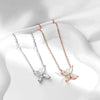 Butterfly Moissanite Jewelry Sets - Necklace & Earrings - Rokshok