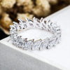 Marquise Cut Moissanite Eternity Band - Rokshok