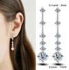 Long Tassel Full Moissanite Dangle Earrings - Rokshok