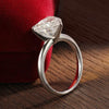 10mm 4ct Heart Moissanite Ring - Rokshok