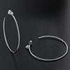 0.6CT 4mm Hoop Earrings Moissanite Diamond Stone - Rokshok