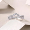 Double-Row Moissanite Diamond Eternity Rings - Rokshok