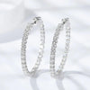 Moissanite Hoop Earrings - Rokshok