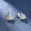 0.76CT Skirt Fan-Shaped Moissanite Stud Earrings - Rokshok
