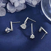 5mm/6.5mm Triangle Moissanite Drop Earrings - Rokshok
