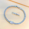 6-8mm Moissanite Rectangular Tennis Bracelet - Rokshok