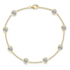 4mm Round Bubble Moissanite Diamond Bracelet - Rokshok