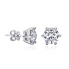 2 Carat Classic Moissanite Stud Earrings - Rokshok