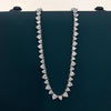 Heart Cut Moissanite Diamond Tennis Necklace - Rokshok