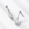 50-7mm Pear Cut Waterdrop Moissanite Drop Earrings - Rokshok