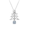 Christmas Tree 0.5carat Moissanite Diamond Pendant Necklace - Rokshok