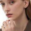 Double-Row Moissanite Diamond Eternity Rings - Rokshok