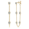Round Bubble Moissanite Drop Earrings - Rokshok