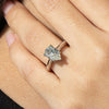 2CT Waterdrop Moissanite Solitaire Ring - Rokshok