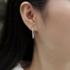 1.5mm Color Moissanite Hoop Earrings - Rokshok