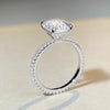 4CT Rectangle Moissanite Ring - Rokshok
