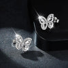 Butterfly Moissanite Diamond Stud Earrings - Rokshok