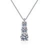 3-Stone Moissanite Pendant Necklace - Rokshok