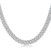 Moissanite Diamond Necklace Bracelet Cuban Link Chain - 18K gold plated - Rokshok