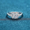 3CT Radiant Emerald Cut Moissanite Engagement Ring - Rokshok