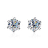 1ct Moissanite White Gold Stud Earring - Rokshok