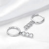3mm Bubble Moissanite Hoop Earrings - Rokshok