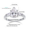 1.5 CT Waterdrop Shape Moissanite Ring - Rokshok