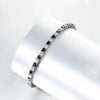 Red White Moissanite Diamond Tennis Bracelet - Rokshok