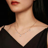 1 Carat Moissanite Necklace with Beads - Rokshok