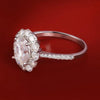 2.98 Carat Oval Cut Moissanite Ring - Rokshok