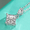 1CT Square Moissanite Pendant Necklaces - Rokshok